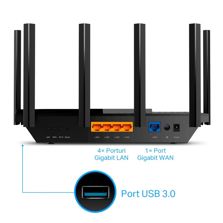 Imagine Router Gigabit Dual-Band AX5400 WI-Fi 6, TP-LINK ARCHER AX73